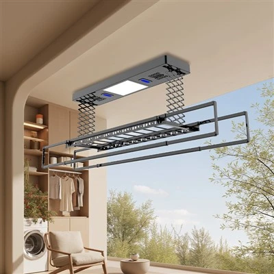 Rack de secagem retrátil elétrico